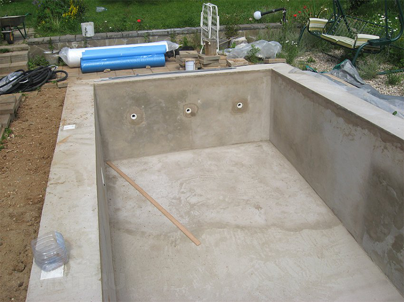 показатель водонепроницаемости обеспечивает использование бетона даже для бассейнов