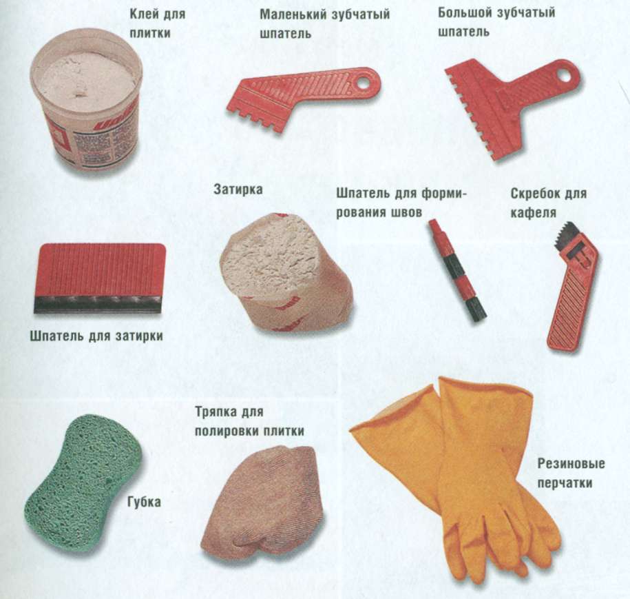 инструменты и материалы для затирки плитки