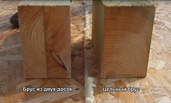 Если вы не ограничены в средствах, советуем использовать цельный брус из сухой строганной древесины