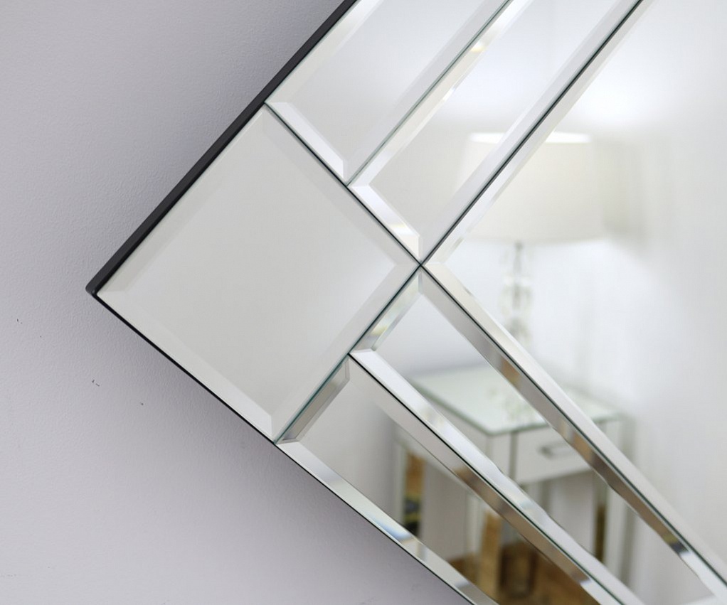 ﻿﻿Фацетное зеркало в интерьере - 40+ фото, красивые дизайнерские идеи