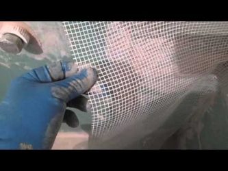 Как правильно клеить малярную сетку на стену?